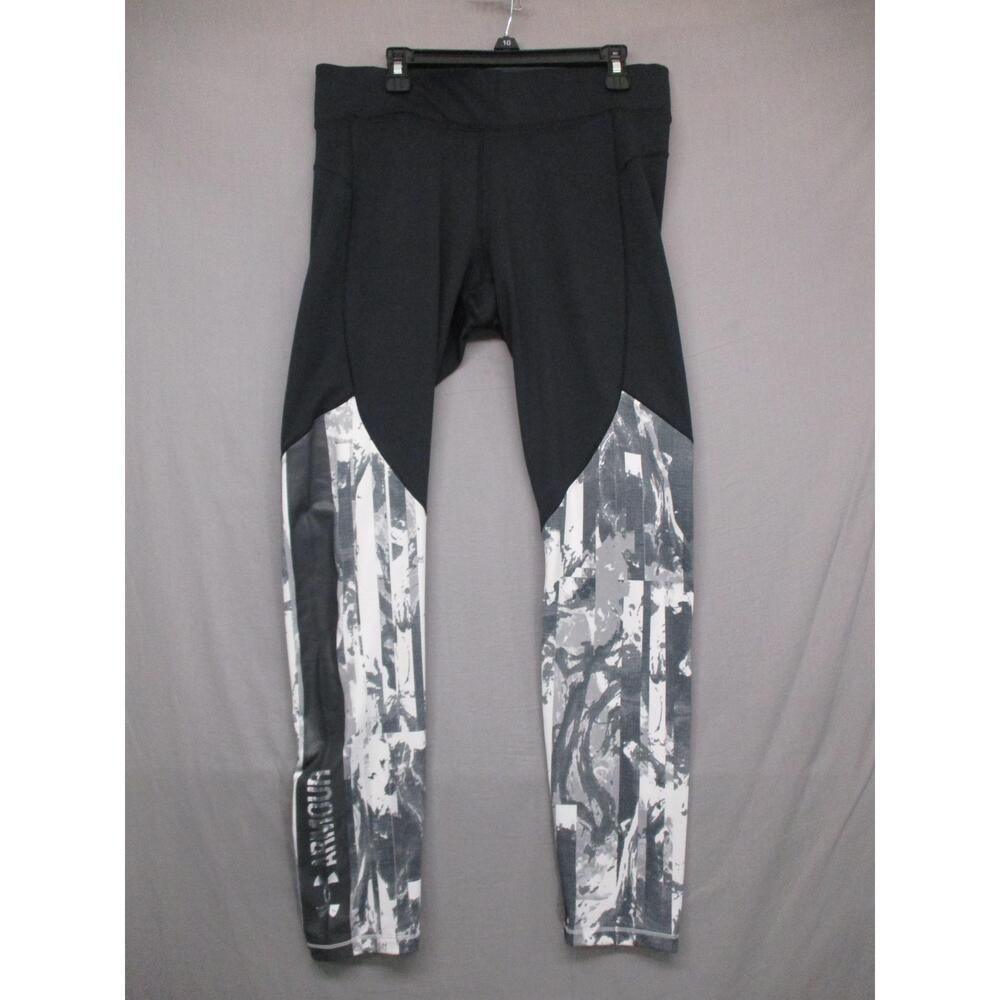 Under‎ Armour Black Abstract Leggings Womens Size 10